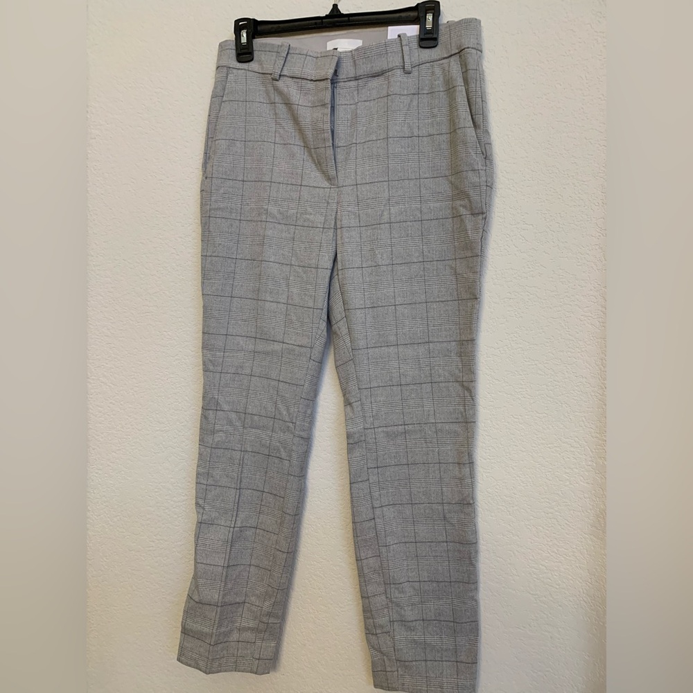 H&M Light Gray Checkered Slacks